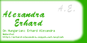 alexandra erhard business card